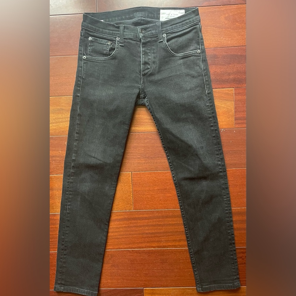 rag and bone Women’s Black Jeans, Size 30.